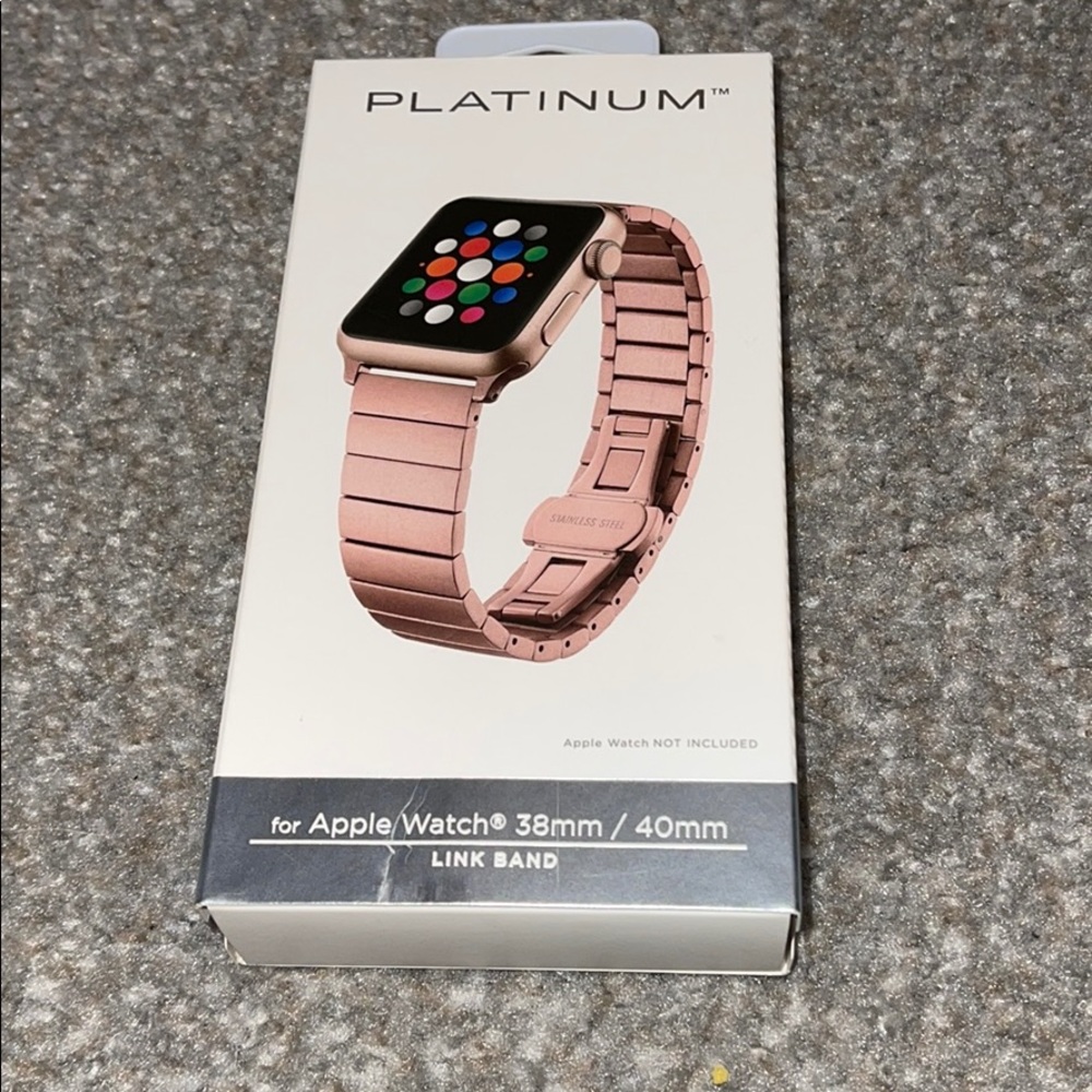 Platinum Apple Watch band